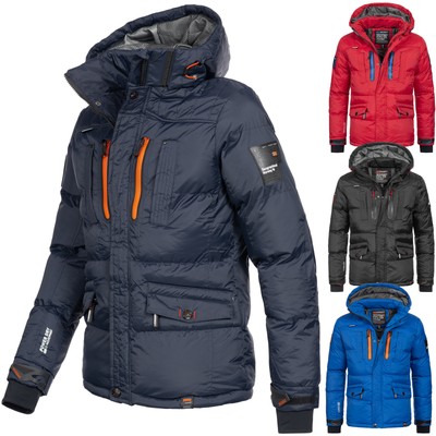 Geographical Norway Jacke Winter Herren Parka Winterjacke Warm Kapuze Ski Ombsbo Ebay