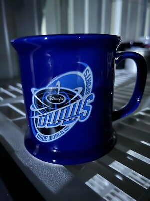 Disney Coffee Cup Wide World of Sports Racing Fan Collectible Cobalt Blue Mug