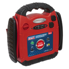 Image of RoadStart® Emergency Jump Starter with Air Compressor 12V 900 Peak Amps - Sealey