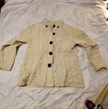 Kelly Anabel White Puffer Jacket Coat Sz 44