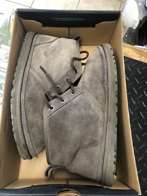 Ugg Australia Men Neumel Charcoal Grey Lined Chukka Boot  display picture 1