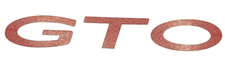 Red Grille Emblem Gto Overlay Decal Non-sap 2004-2006 Pontiac Gto Models