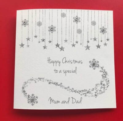 Personalisierte Weihnachtskarte - Mama & Papa, Oma und Opa, Nanna & Opa, Nana