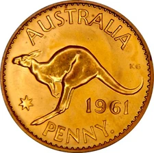 Australia Pre-Decimal 1d Proof 1961P FDC (1)