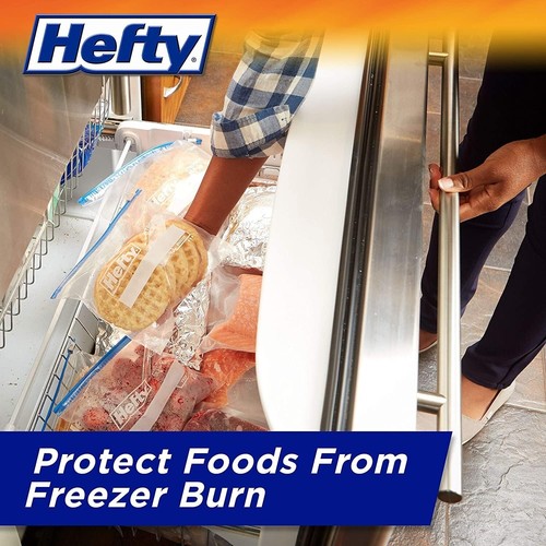 Hefty Freezer Slider Bags, Gallon, 25 Count. (Pack of 1) New - Picture 3 of 4