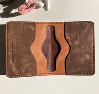 GeldböRse Braun Geldbeutel Wallet Portmonee Echt Leder Handgemacht Portemonnaie