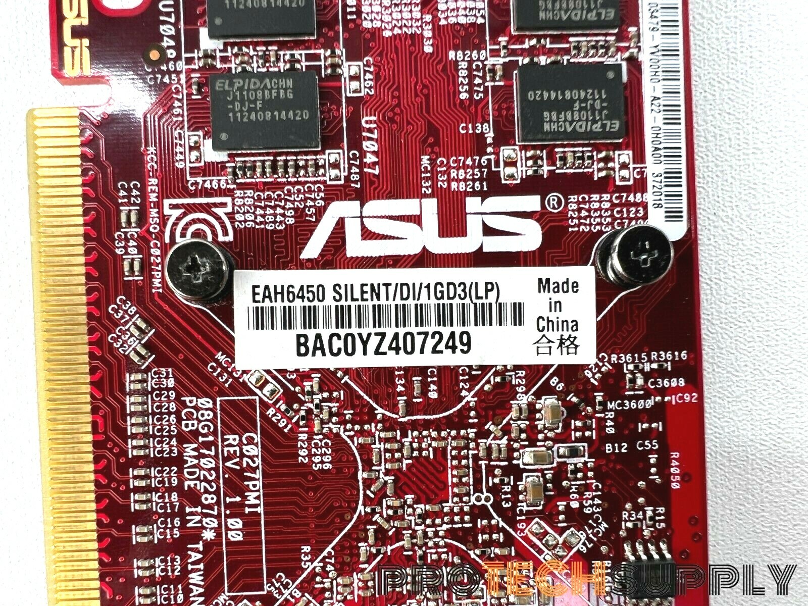 Asus EAH6450 SILENT/DI/1GD3(LP) Radeon HD6450 1Gb DDR3 Video Card w ...