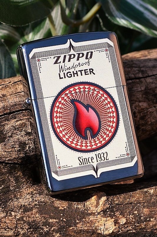 Zippo Lighter - Vintage Trading Business Card - Since 1932 - Red Flame -  Brushed | eBay