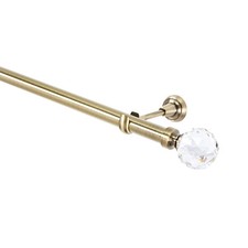 Gardinenstange 25 mm 1-Lauf Antik-Gold Metall NEU 120-600cm_A10