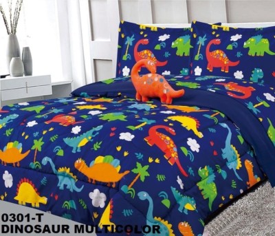 Dinosaurs Kids Boys Cute Comforter Set 4 Pcs Full Size Dinosaurs Kids Boys Cute Comforter Set, Full Size Bedding For Toddler Boy