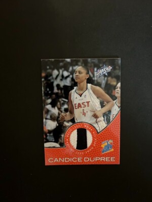 2008 Rittenhouse WNBA All Star Jersey Relic #/444 Candace Dupree 2 Color