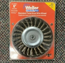 Weiler 36027 Vortec Pro 5/8"-1/2" Arbor 6" Diameter 0.014" Wire Size Carbon S...