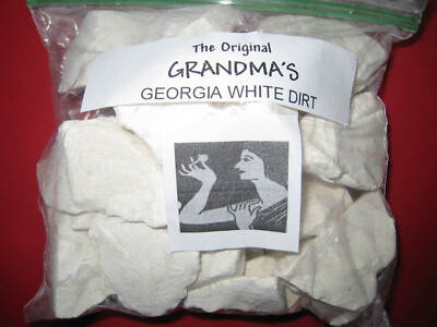 Grandma's All Natural Georgia White Kaolin Clay Chunks Edible Dirt Chalk ASMR