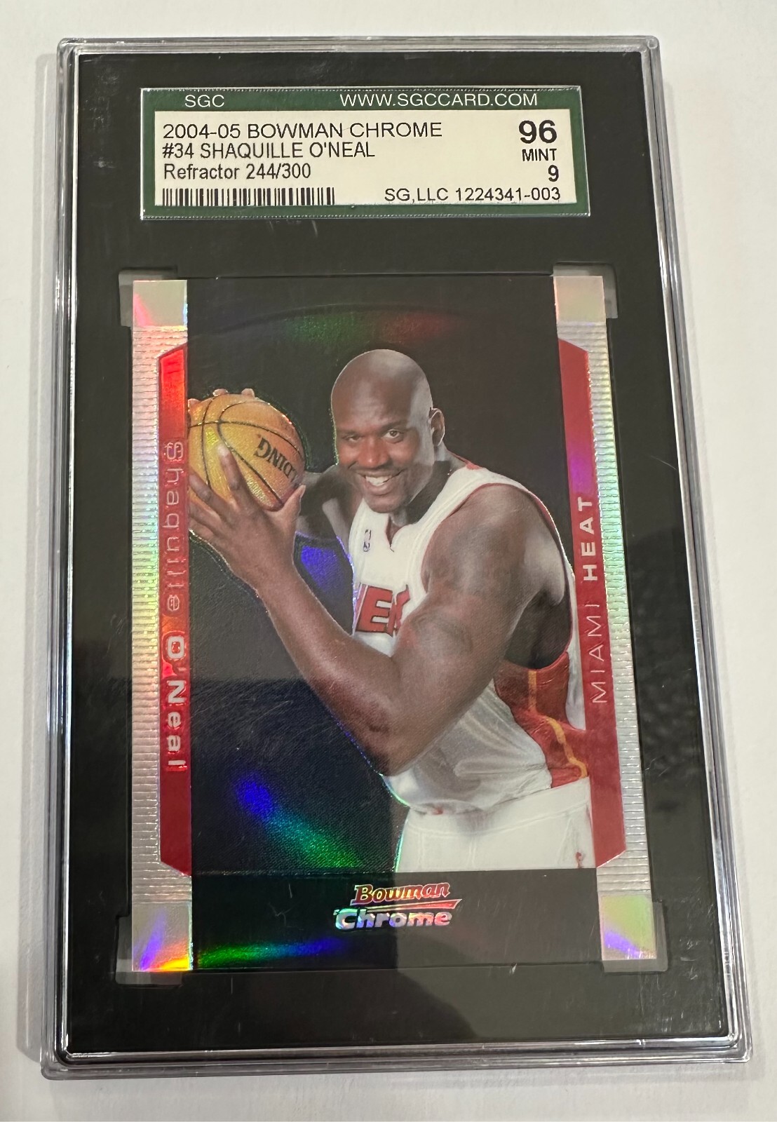 Graded Shaquille O’Neal - 2004-05 Bowman Chrome Refractor /300 #34