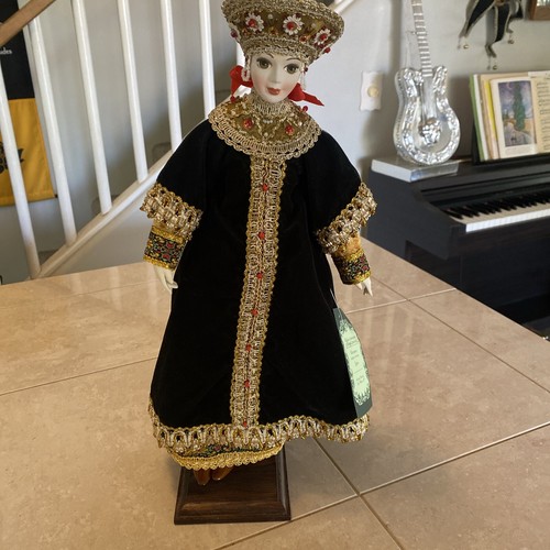Russian 'Our Dolls' Aristocratic Lady With Stand Amazing Details