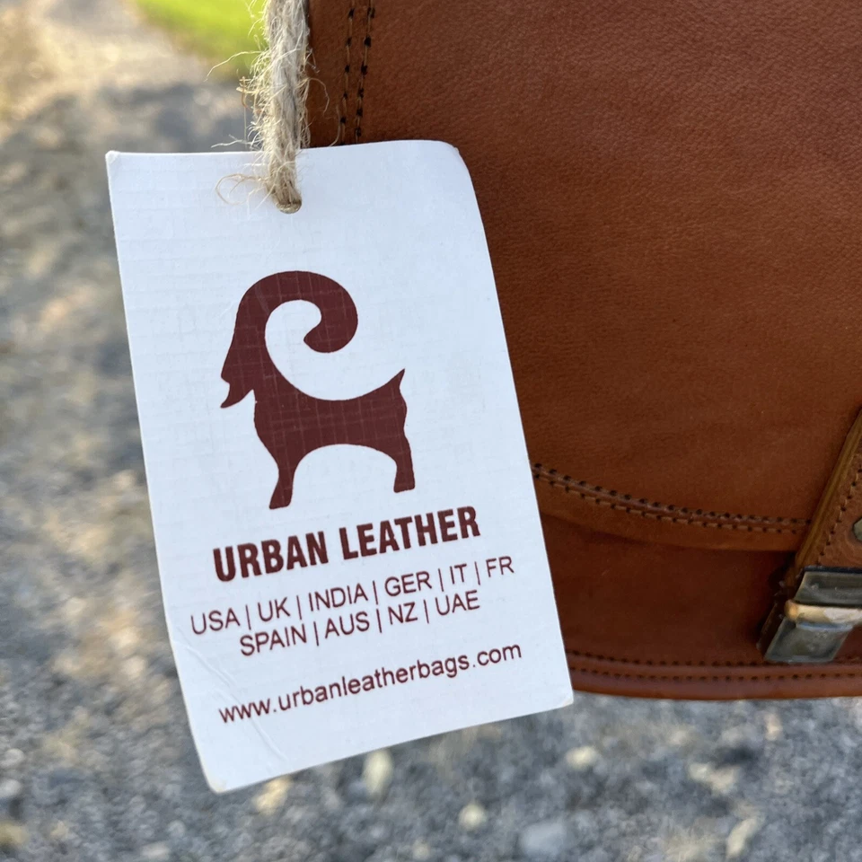 Сумка через плечо Urban кожаная седло для коньяка - Изображение 2 из 4