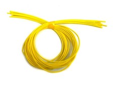 10pc x1M   3mm Silicon Fiber Glass Insulated Tube Sleeve UL 1500V 180   Yellow