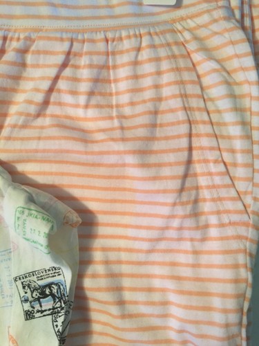 NWT*Lot of 2**Love by Gap* Lounge Sleep Pants *Size: XS*Peach* Stripe/ Passport - Picture 3 of 3