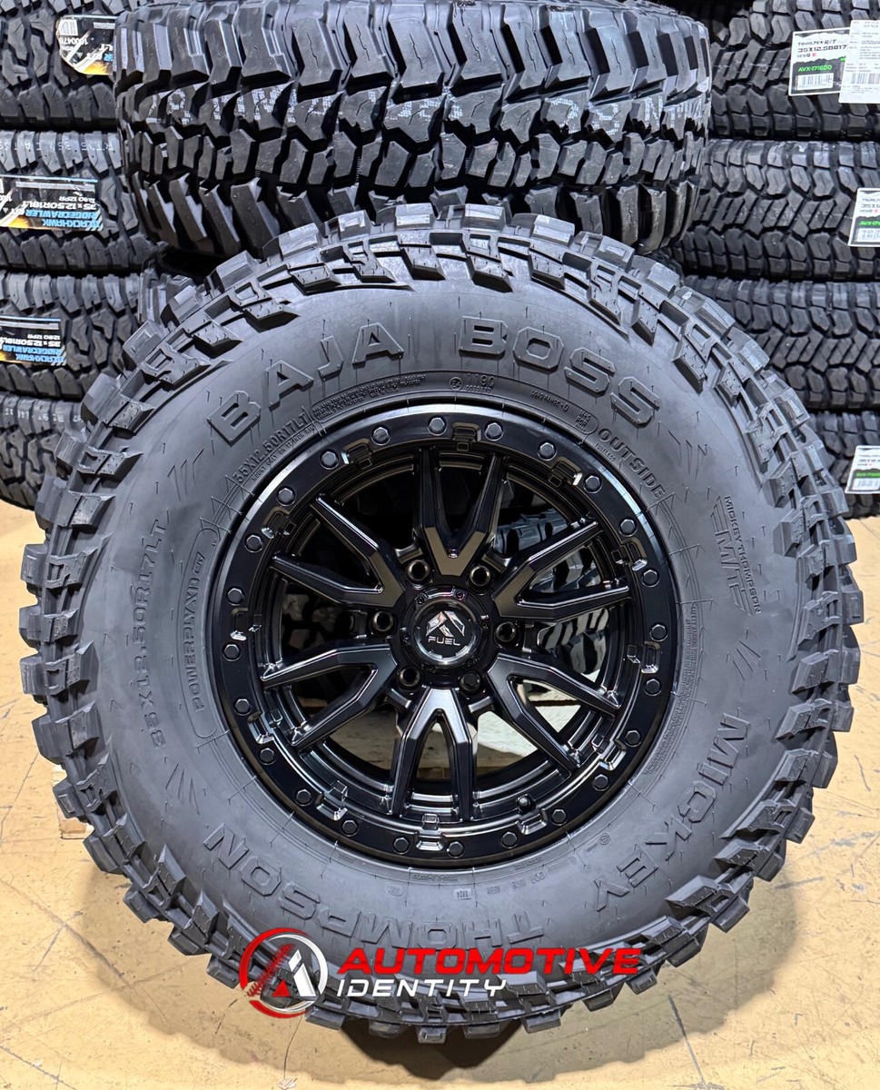 jones0326　47969980 4 17x9 Fuel D679 Rebel Black Wheels 35