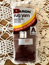 Caron Rug Yarn Brick 0117 320 Pieces Acrylic New Old Stock Vintage Monsanto