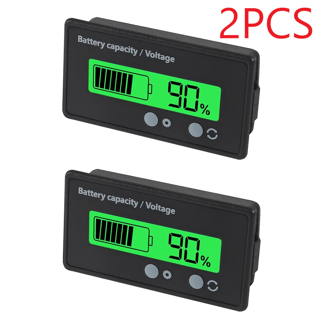 12V/24V/36/48V Battery Status Charge LCD Digital Indicator Monitor Meter Gauge