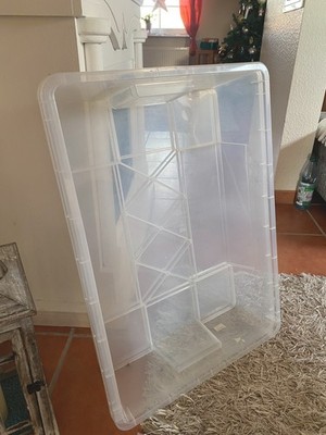 Ikea SAMLA Box je 55 l 78 x 56 x 18 Transparent 