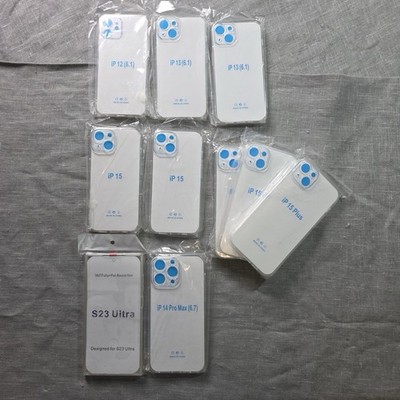 Clear Phone Case for iPhone 15 14 Pro Max 13 12 Plus & Samsung S23 Ultra Cover