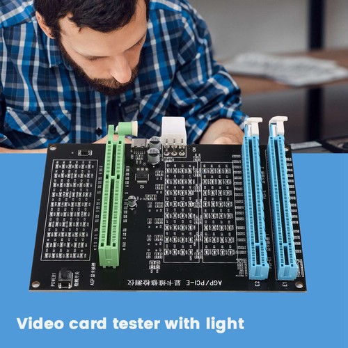 Agp Pci-E X16 Dual-Purpose Socket Tester Anzeige Image Video Card Checker T4004 - Bild 6 von 9