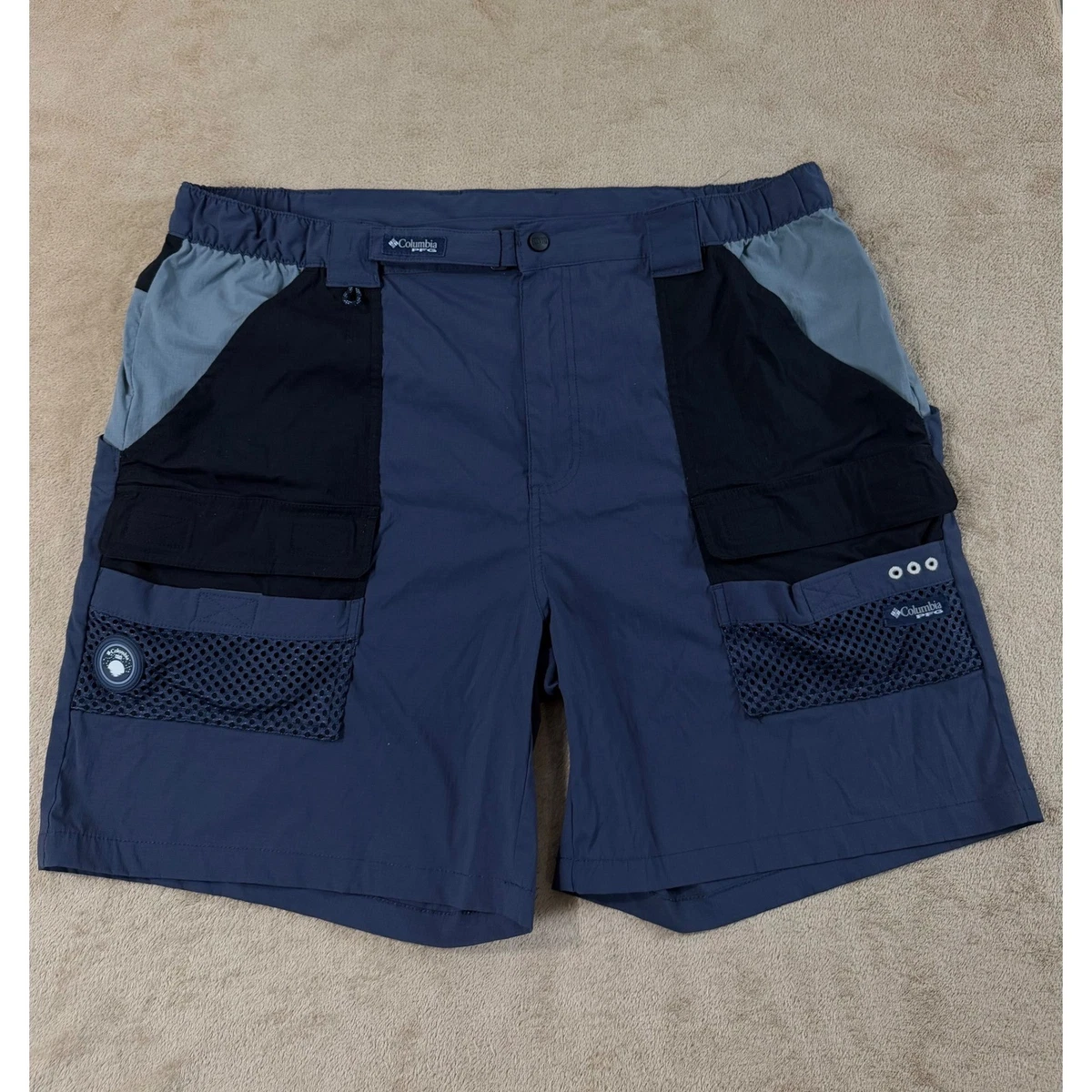 Short De Bain Cargo Columbia GRT Homme – Taille L (32), Beige, Léger Et Emballable !