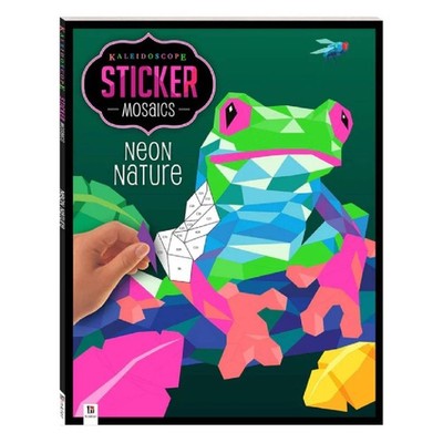 Kaleidoscope Sticker Mosaics Neon Natur