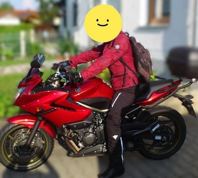 Vanucci - Tifoso - Damen - Motorradjacke - Rot - Größe 38 - Protektor - Original