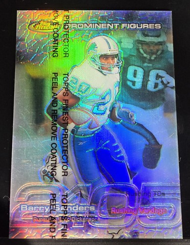 Barry Sanders #PF31 — 1999 Topps Finest Prominent Figures football card