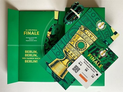 FÜR SAMMLER:VIP Ticket Box DFB Pokalfinale 2016 FC Bayern München-VfB Stuttgart