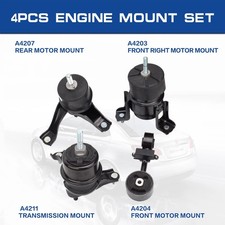 Engine Motor Trans Mount Set For 2002-2006 Toyota Camry Le Se 2.4l Automatic Engine Motor Trans Mount Set For 2002-2006 Toyota Camry Le Se 2.4l Automatic