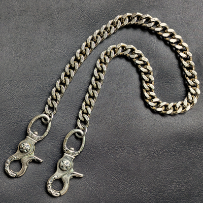 Solid brass Stainless steel Wallet chain Vintage finish Handmade