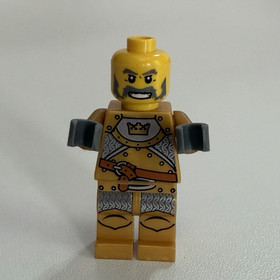 Lego Drawbridge Defense 7079 Castle Fantasy Era Gold Knight Minifigure Only 2009