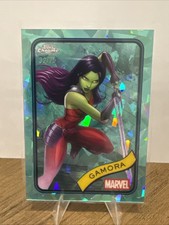 2025 Topps Chrome Marvel Sapphire Gamora 140 Aqua 32/75