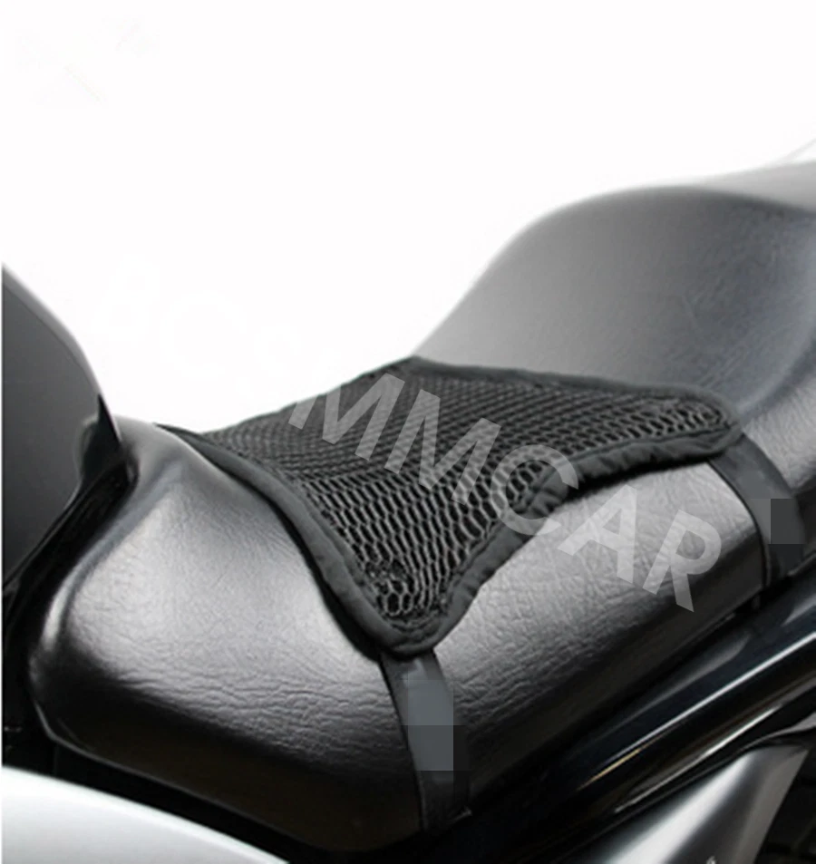 Cojín de malla con aislamiento térmico impermeable para funda de asiento fresca para motocicleta Foto 4 de 4