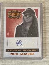 Neil Mason Authentic Signature   Country Music Auto /394 Hard signed Neil Mason