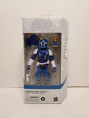 Star Wars The Black Series Holiday Edition Mandalorian Scout Santalorian SEALED