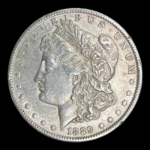 1889-O Morgan Silver Dollar, AU+