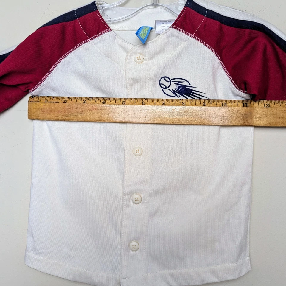 Camiseta deportiva de béisbol Gymboree THE GREAT BAMBINI vintage 2004 bebé 12-18 meses Foto 4 de 4