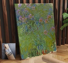 Claude Monet Flowers Gardens Impressionism Landscape CANVAS WALL ART 24x30 in