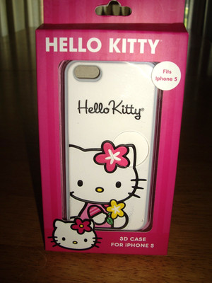 T36 NEW Sakar 3D Hello Kitty Iphone 5 Case White Durable Repurpose?