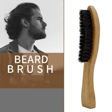 Long Handle Beard Brush Wooden Handle Portable Practical Beard Cleaning Brush