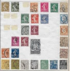 27 France Stamps w/Back of Book from Quality Old Antique Album 1849--