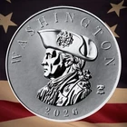 2026 1 oz .999 Fine Silver George Washington Silver Coin Commander Series INSTOC