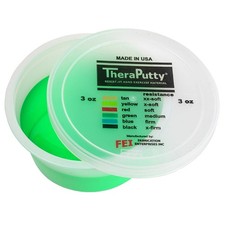 CanDo TheraPutty Therapy Putty Green Color Medium Therapy Exercise Putty, 3 oz.