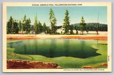 Emerald Pool. Yellowstone National Park Postcard
