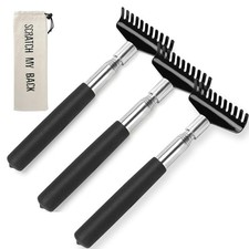 3 Pack Oversized Portable Extendable Back Scratcher, Upgraded Metal Stainless...